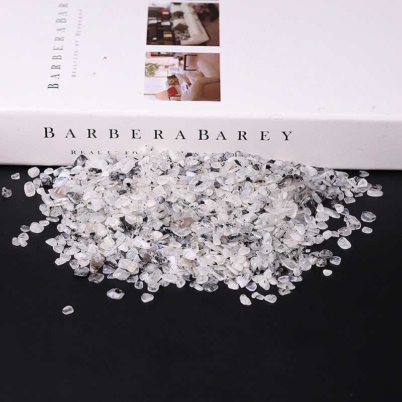 Natural Moonstone Chips 5-9mm | Raw Crystal Decoration