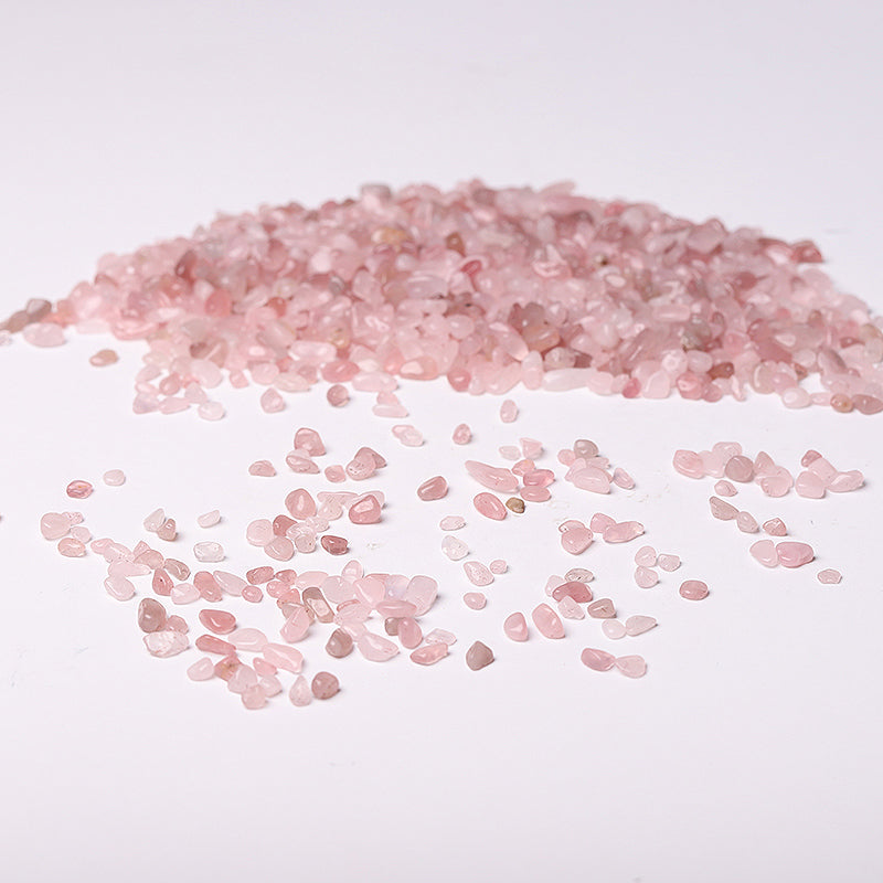 Natural Rose Quartz Tumbled Stones Chips 5-9mm Healing Crystals