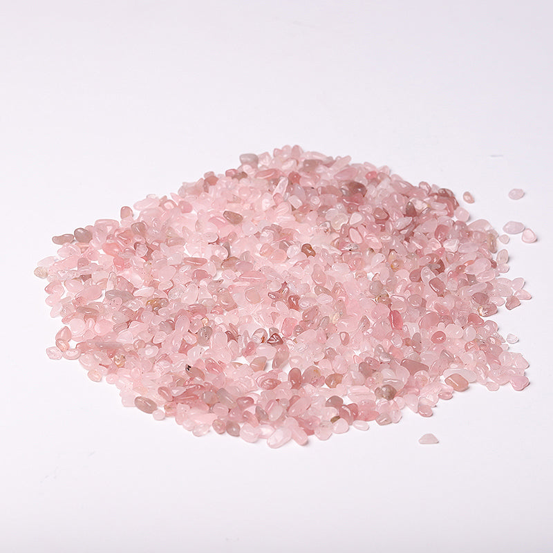 Natural Rose Quartz Tumbled Stones Chips 5-9mm Healing Crystals