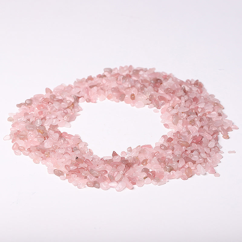 Natural Rose Quartz Tumbled Stones Chips 5-9mm Healing Crystals
