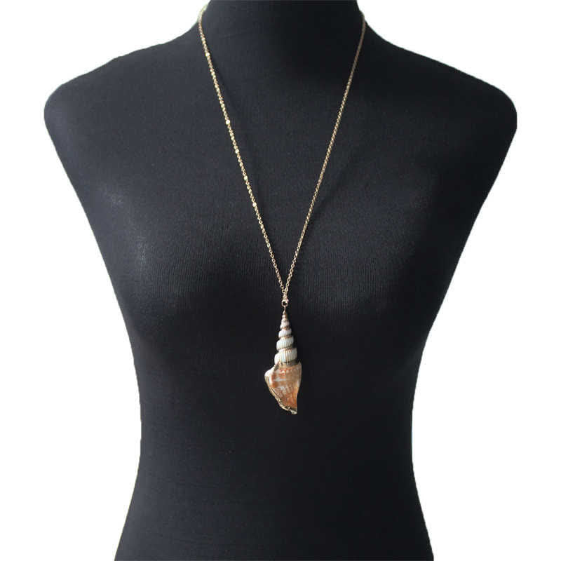 Natürliche Shankha-Muschelschale, spirituelle Glückskette