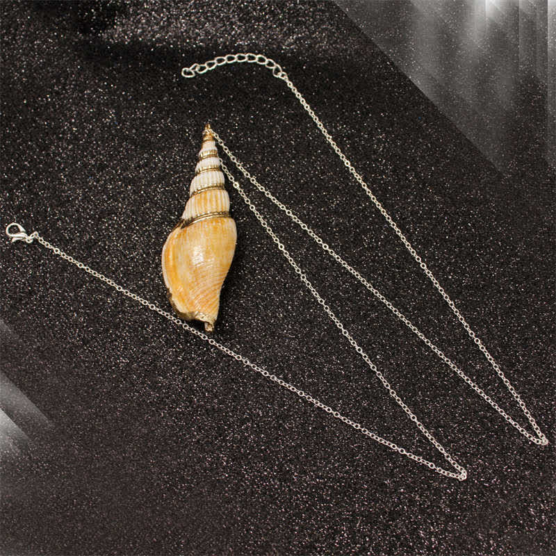 Natürliche Shankha-Muschelschale, spirituelle Glückskette