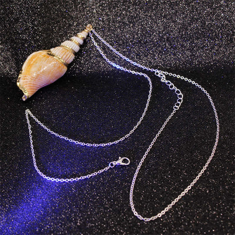 Natürliche Shankha-Muschelschale, spirituelle Glückskette