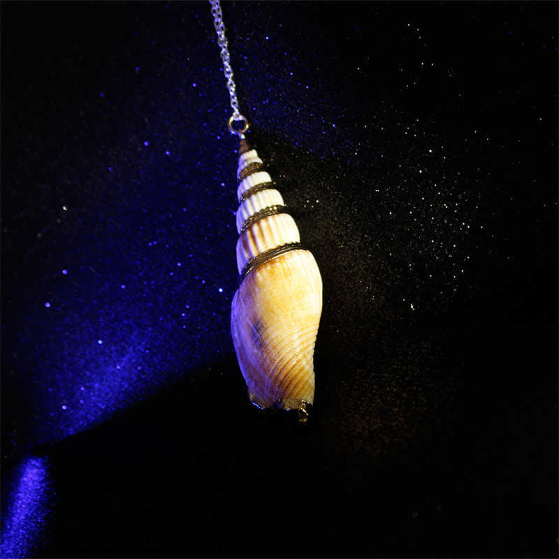 Natürliche Shankha-Muschelschale, spirituelle Glückskette