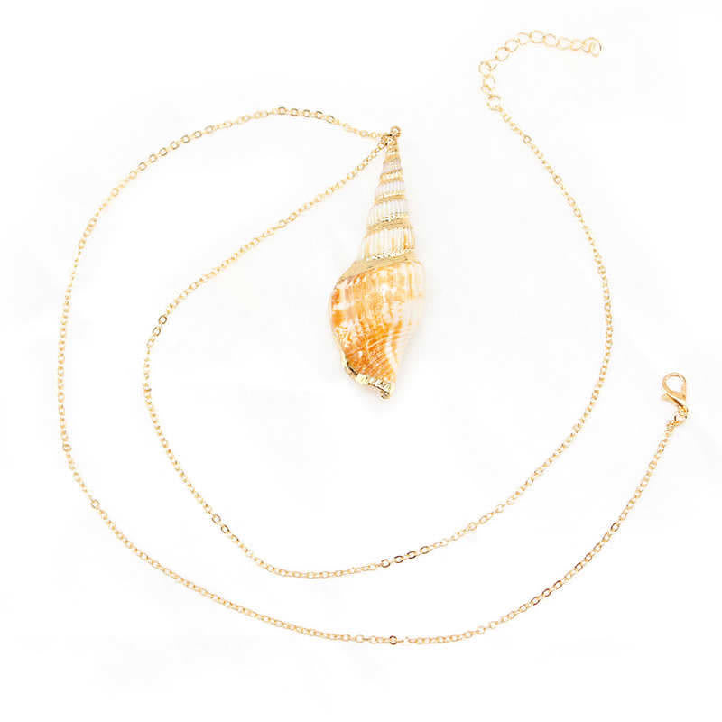 Natürliche Shankha-Muschelschale, spirituelle Glückskette