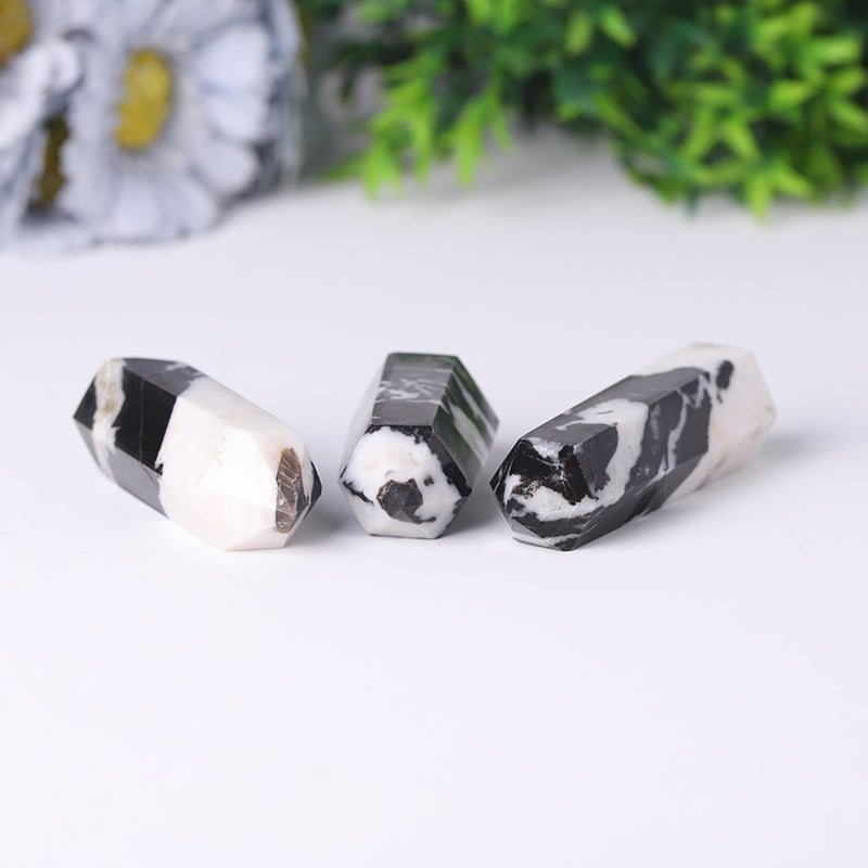 Natural Zebra Jasper Point Tower 2.4-4.5 inch Healing Crystal