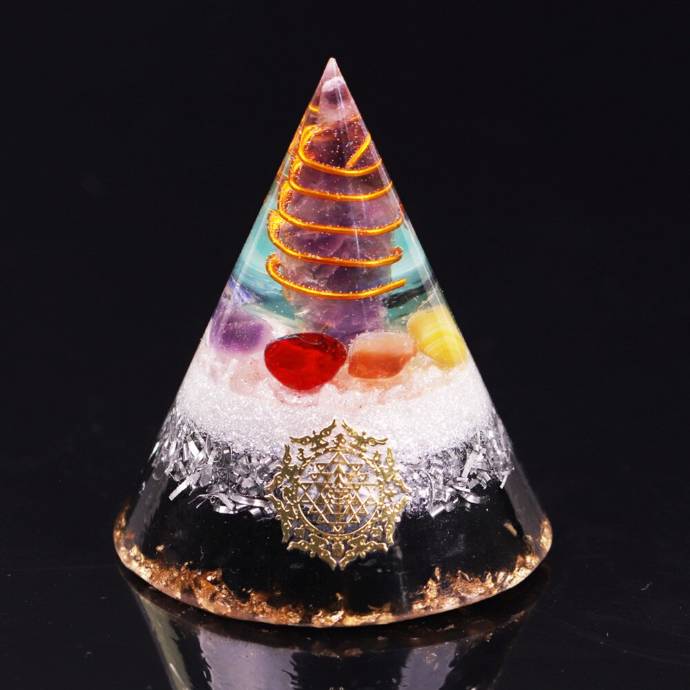 Obsidian Schutzkegel Pyramide