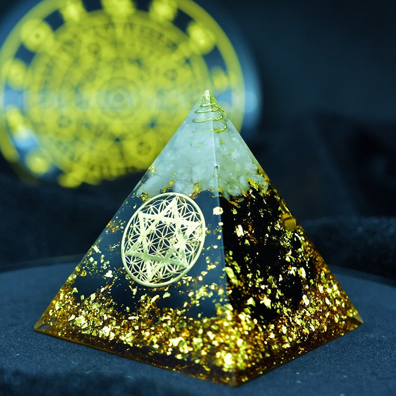 Obsidian Beschützer Orgon Pyramide