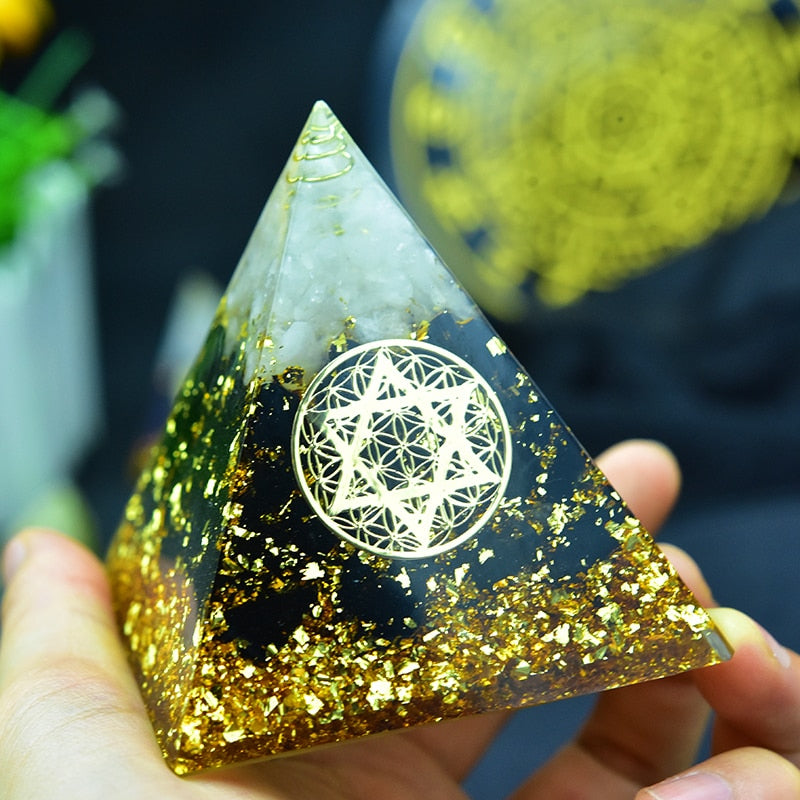 Obsidian Beschützer Orgon Pyramide