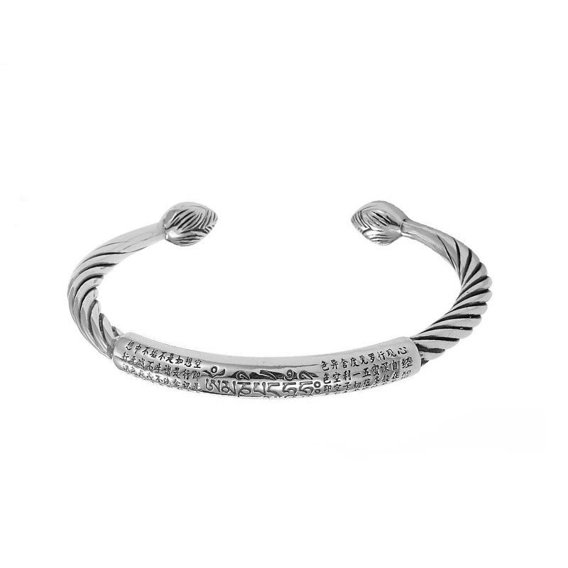 Om Mani Padme Hum Kupfer verstellbares Reinheits-Manschettenarmband