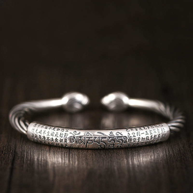 Om Mani Padme Hum Kupfer verstellbares Reinheits-Manschettenarmband