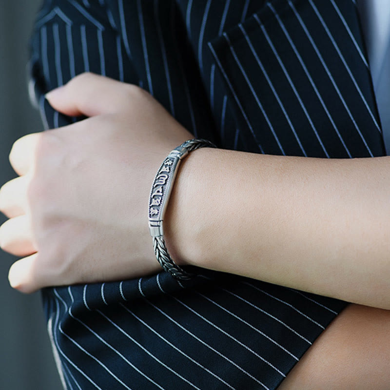Om Mani Padme Hum Kupferarmband 18 cm – tibetisches Mantra