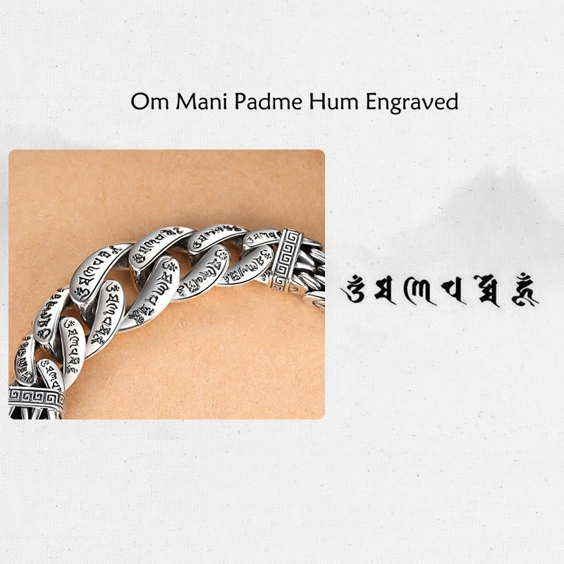 Om Mani Padme Hum Kupferarmband für Frieden und Reinheit