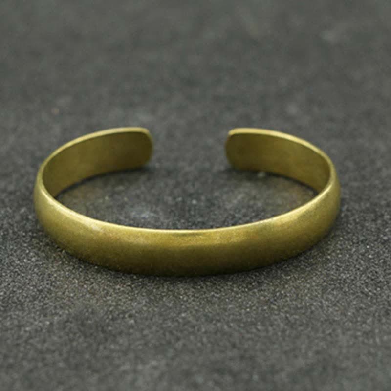 Om Mani Padme Hum Kupfer Leder Peace Manschettenarmband Unisex