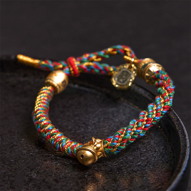 Om Mani Padme Hum Kupfer Zakiram Amulett Armband 14–16 cm