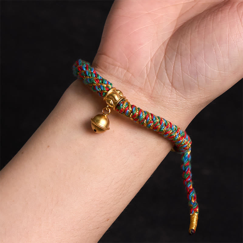 Om Mani Padme Hum Kupfer Zakiram Amulett Armband 14–16 cm