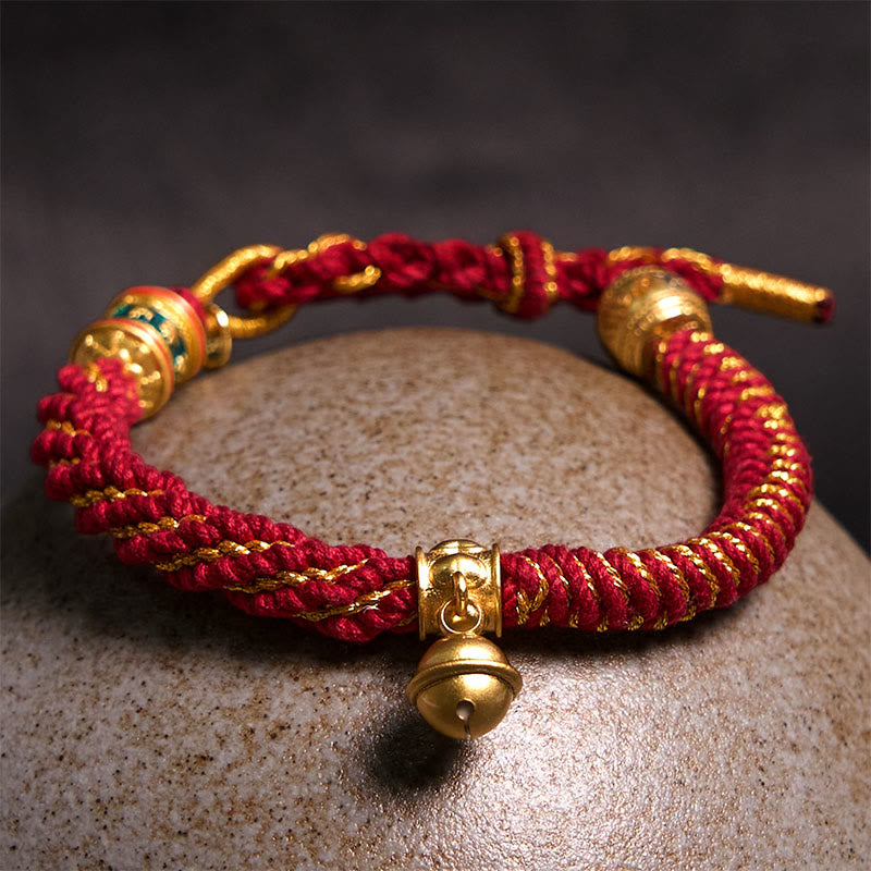 Om Mani Padme Hum Kupfer Zakiram Amulett Armband 14–16 cm