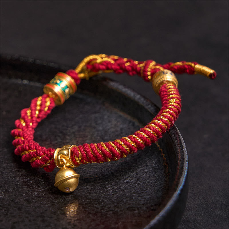 Om Mani Padme Hum Kupfer Zakiram Amulett Armband 14–16 cm