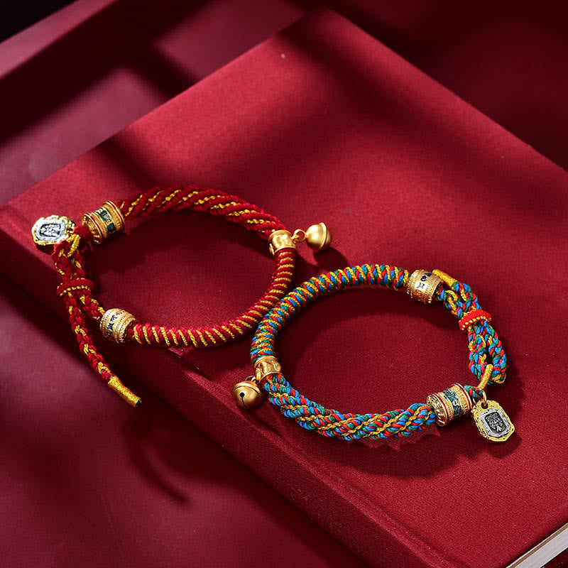Om Mani Padme Hum Kupfer Zakiram Amulett Armband 14–16 cm