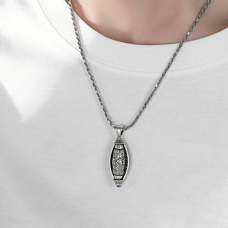 Om Mani Padme Hum Drehbare Schutzkette Kupfer