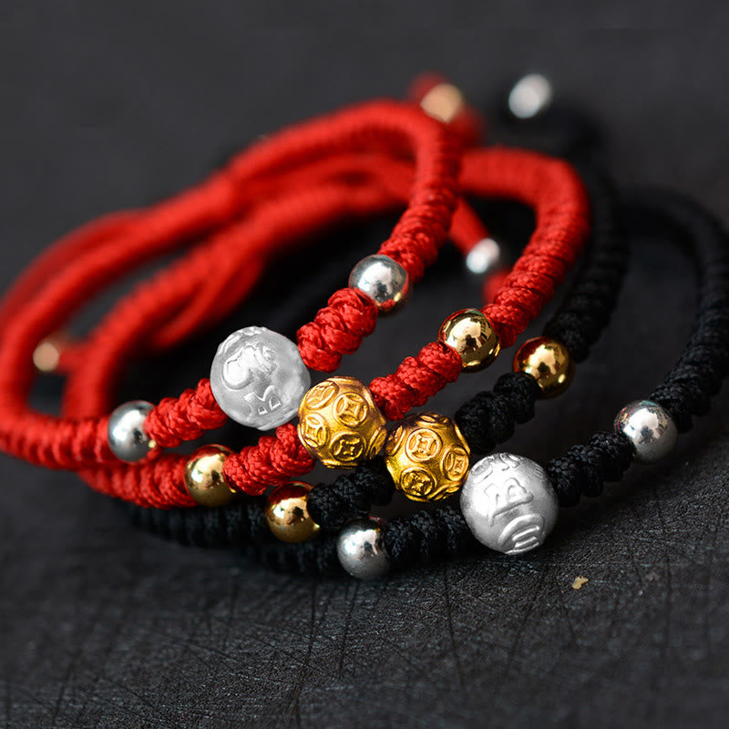 Om Mani Padme Hum Silbernes Paararmband | Schutz &amp; Glück