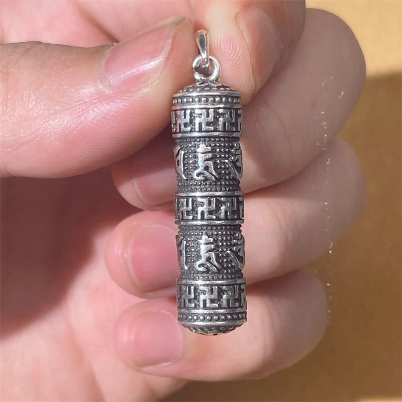 Om Mani Padme Hum Swastika Twisted Chain Weisheit Halskette