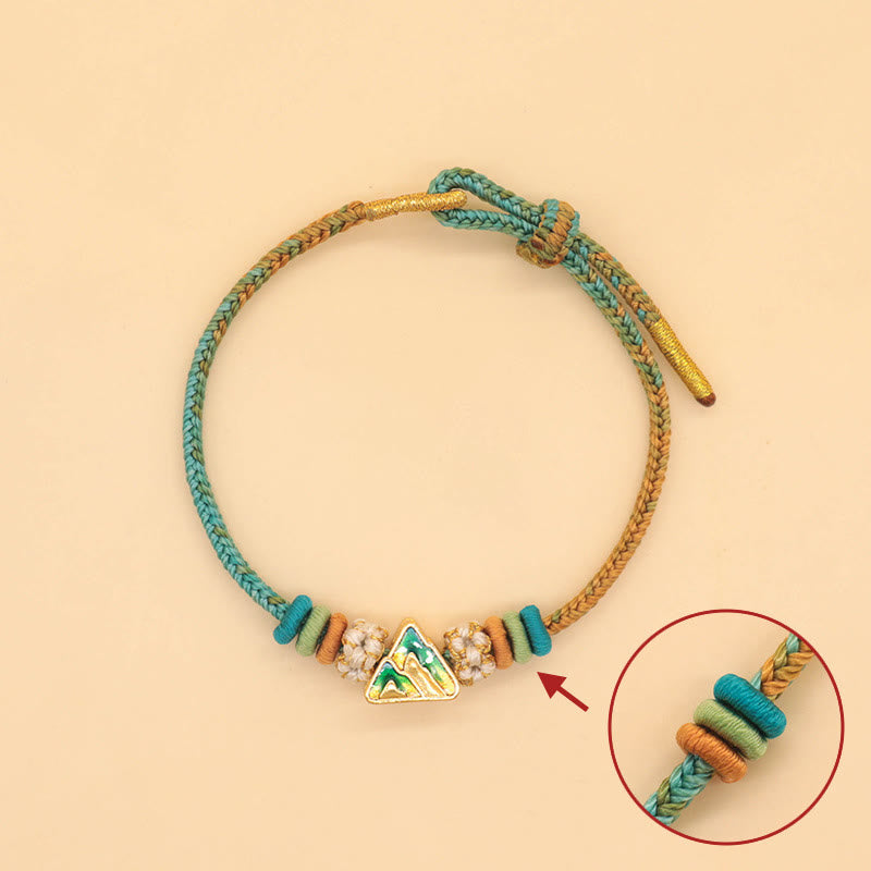 Friedensknoten-Armband mit acht roten Fäden für Glück und Harmonie