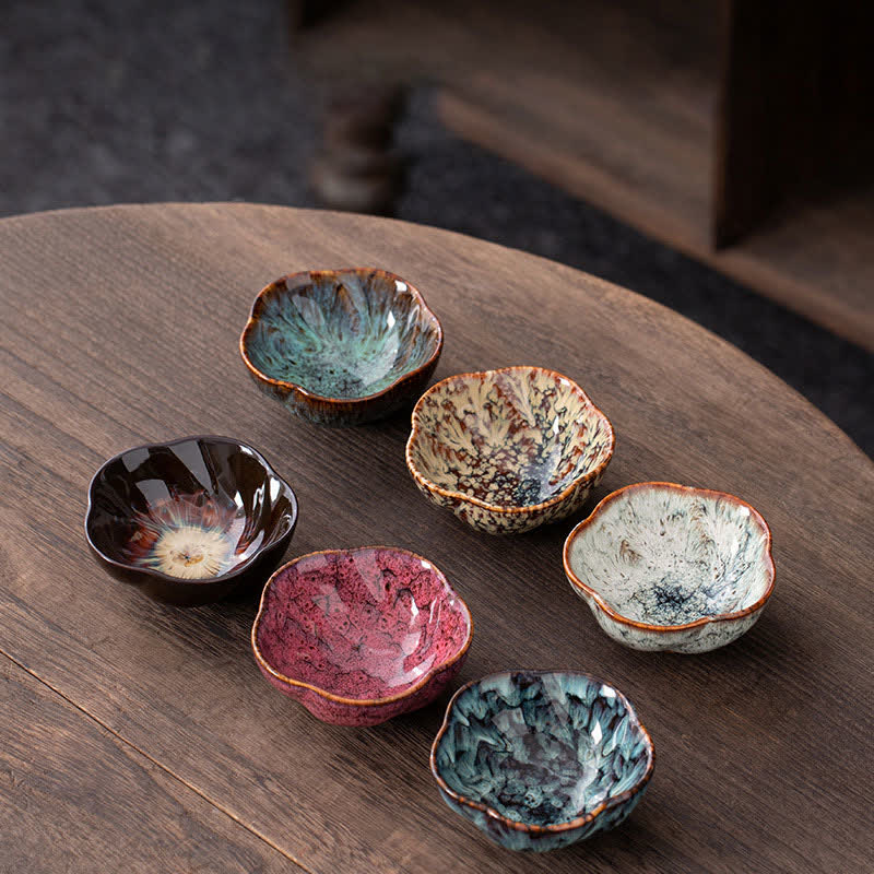 Pfirsichblüten-Teetasse aus Keramik, schöne florale Teetasse