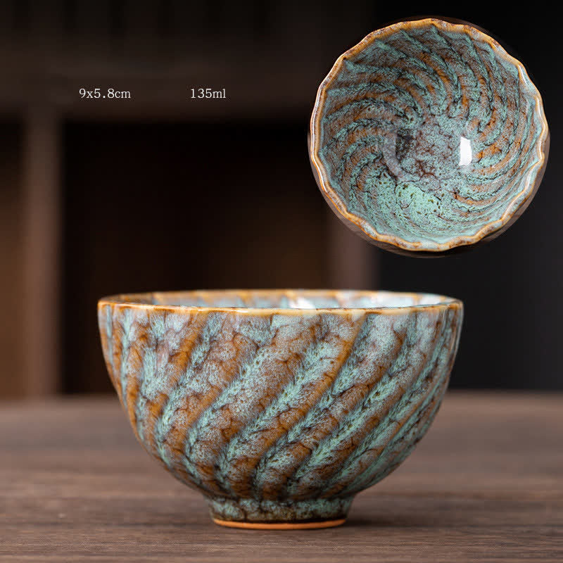 Pfirsichblüten-Teetasse aus Keramik, schöne florale Teetasse