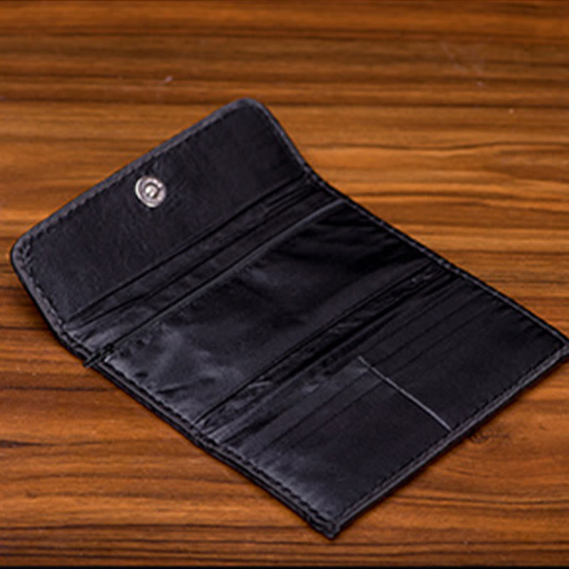 Lange Handtasche mit Pfingstrosenblumen-Stickerei, 20 x 10 cm