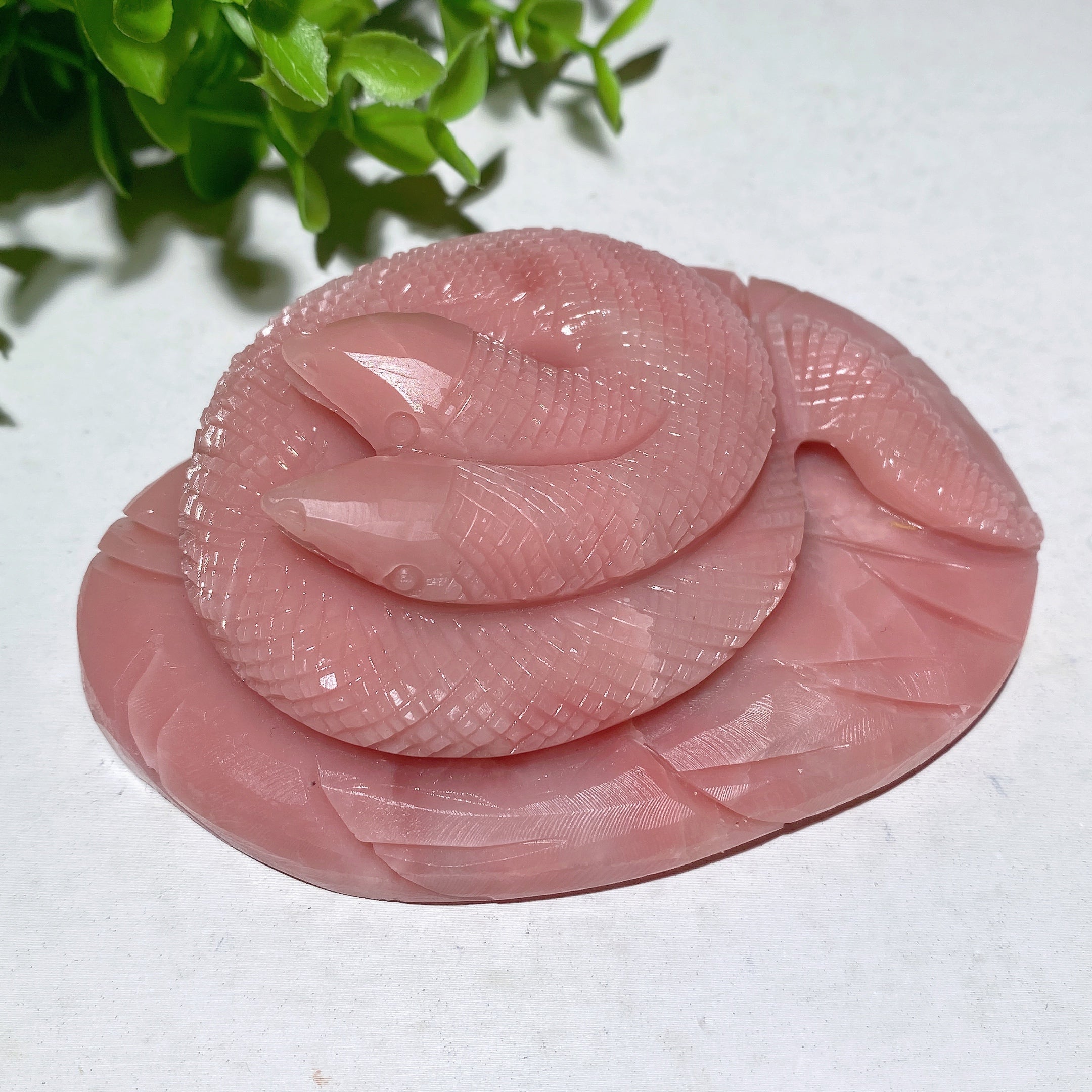 Pink Opal Crystal Carvings 3.0-4.1 inch Healing Stones