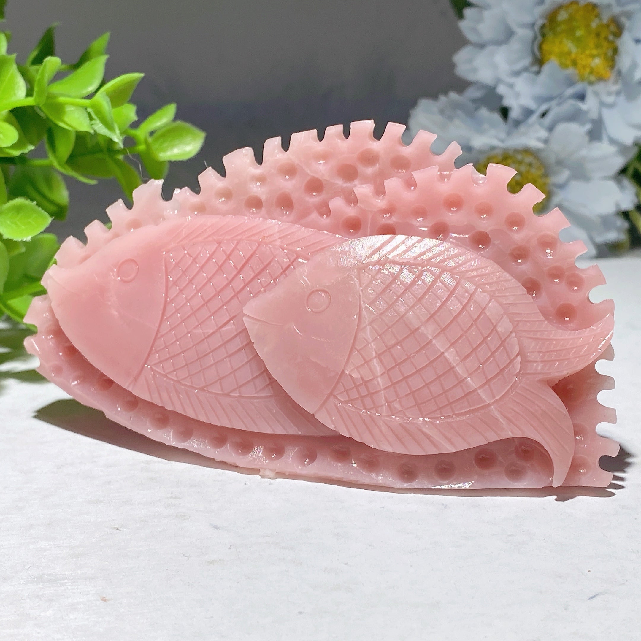 Pink Opal Crystal Carvings 3.0-4.1 inch Healing Stones