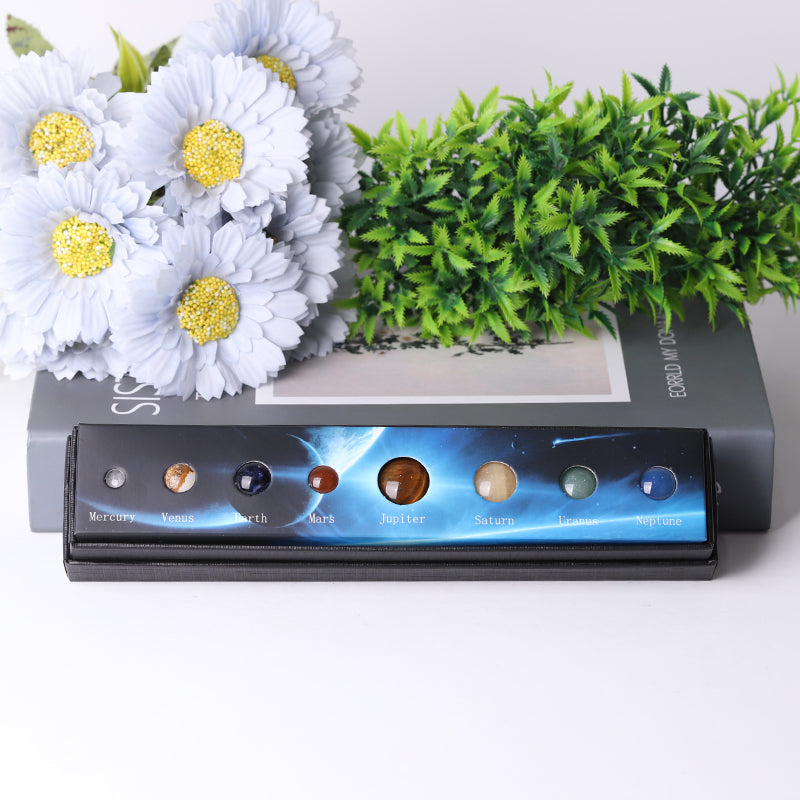 Planet Sphere Collection Box | 8 Crystal Spheres Display Set