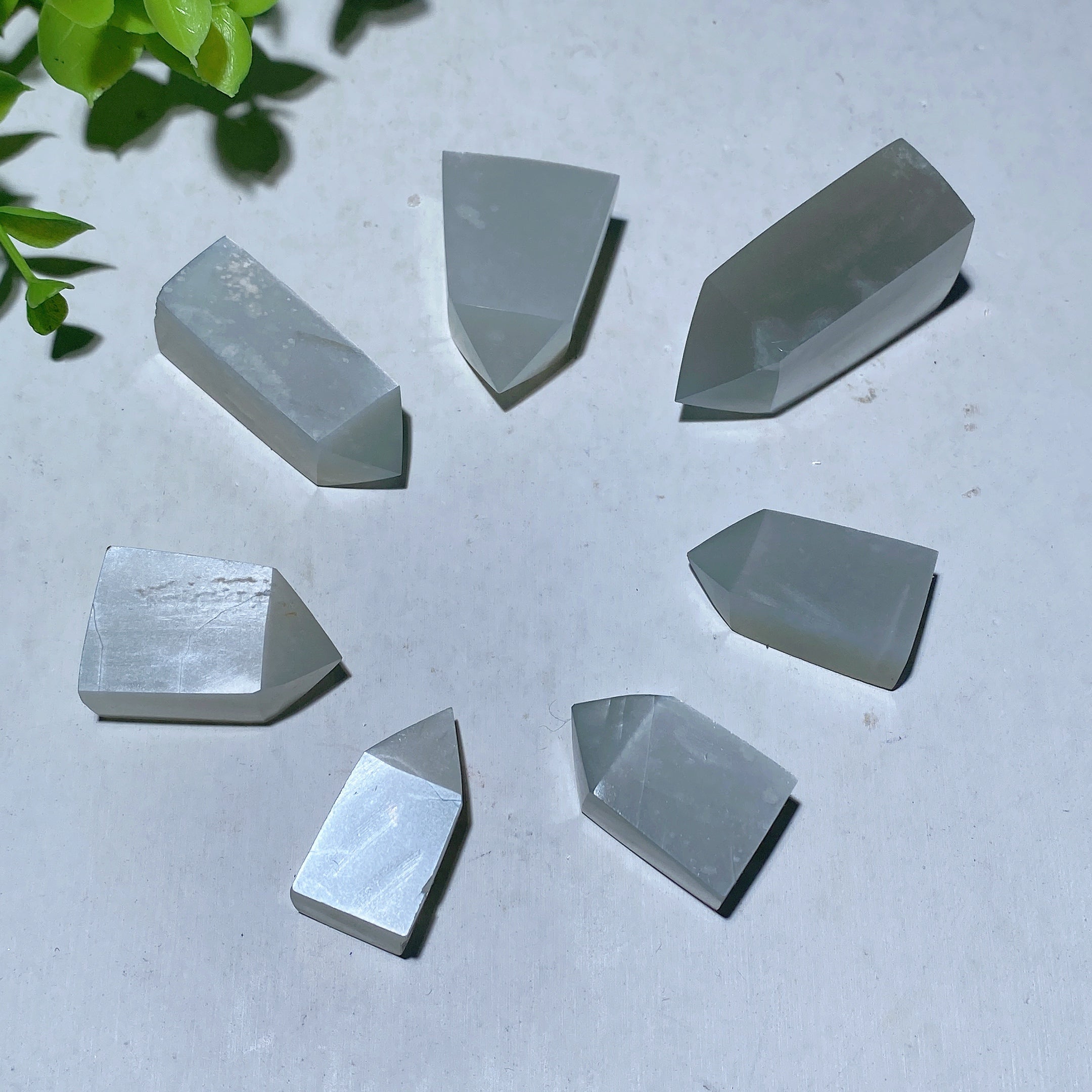 Polished Green Moon Stone Crystal Point 1.0-2.0 inches Healing