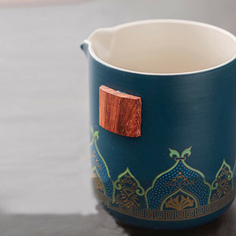 Tragbares chinesisches Gongfu-Teekannen-Set aus Keramik mit Tasche