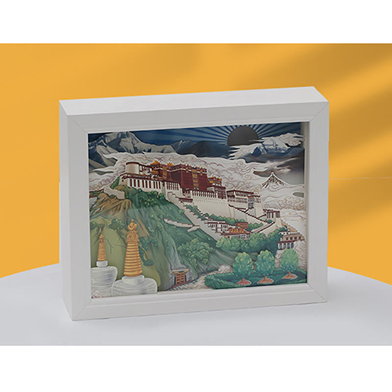 Potala Palast Papier LED Zen Dekor Lampe