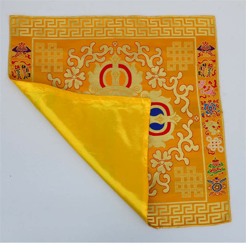 Gebetsaltarmatte mit 8 glückverheißenden Symbolen | Heilende Klänge