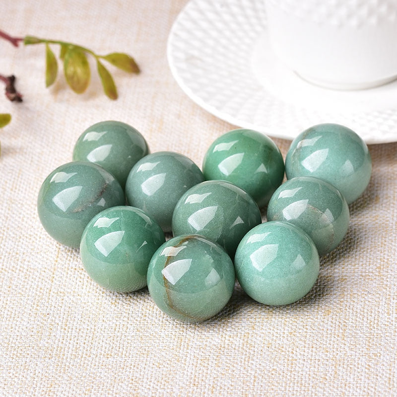 Aventurine Crystal Ball for Fortune & Harmony