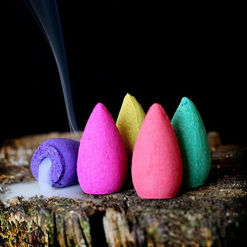 Räuchergefäß aus violettem Ton mit Dinosauriermotiv für Meditation und Rituale