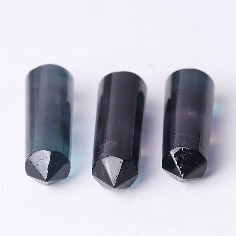 Rainbow Fluorite Crystal Points 1-1.5 inch Polished Healing Stone