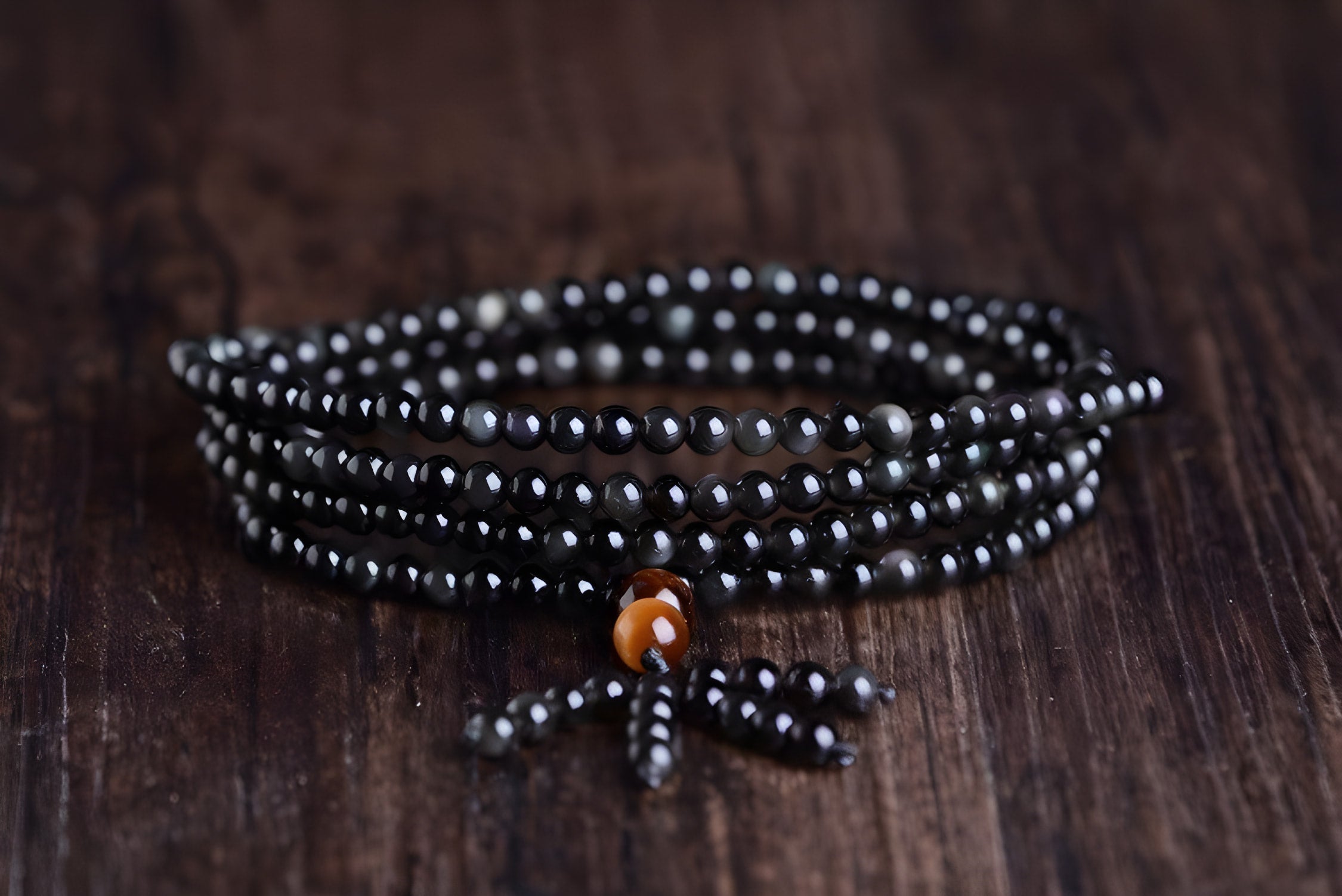 Regenbogen-Obsidian-Heilarmband mit Freude