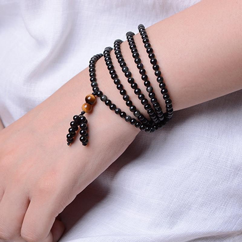 Regenbogen-Obsidian-Heilarmband mit Freude