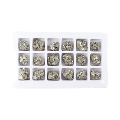 Roheisen-Pyrit-Kristallsteine-Set, 370 g, Heilset