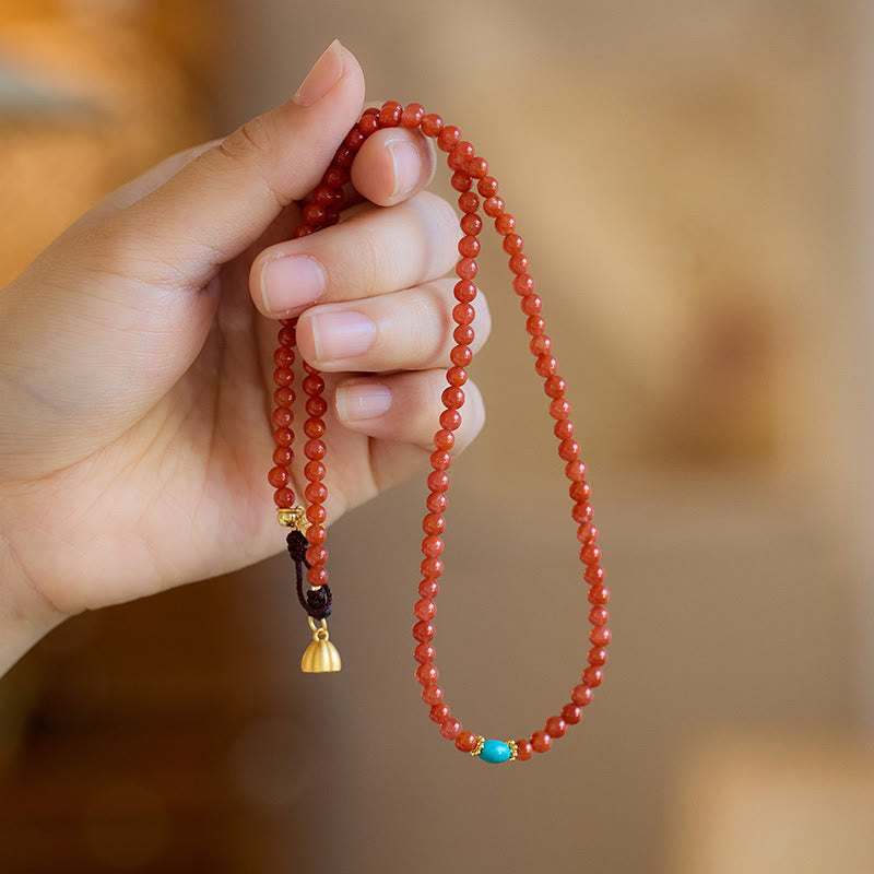 Roter Achat Türkis Selbstvertrauen Schmuckset | Sterling Silber Gold