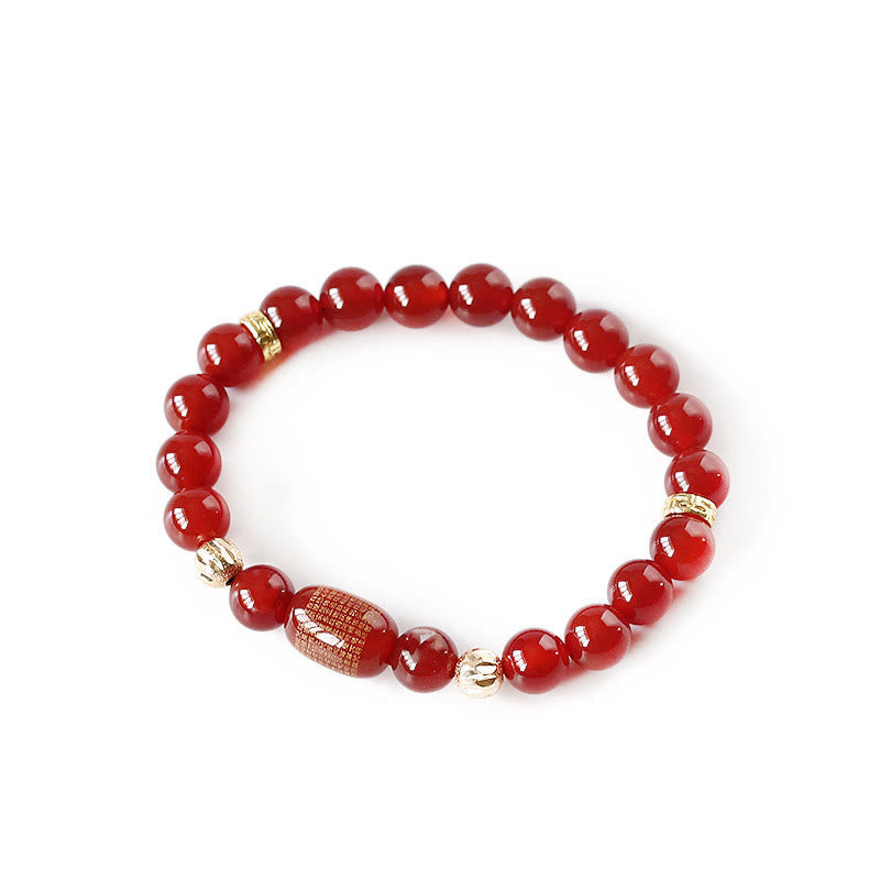 Rot-Grünes Achat-Armband für Ruhe und spirituelles Gleichgewicht