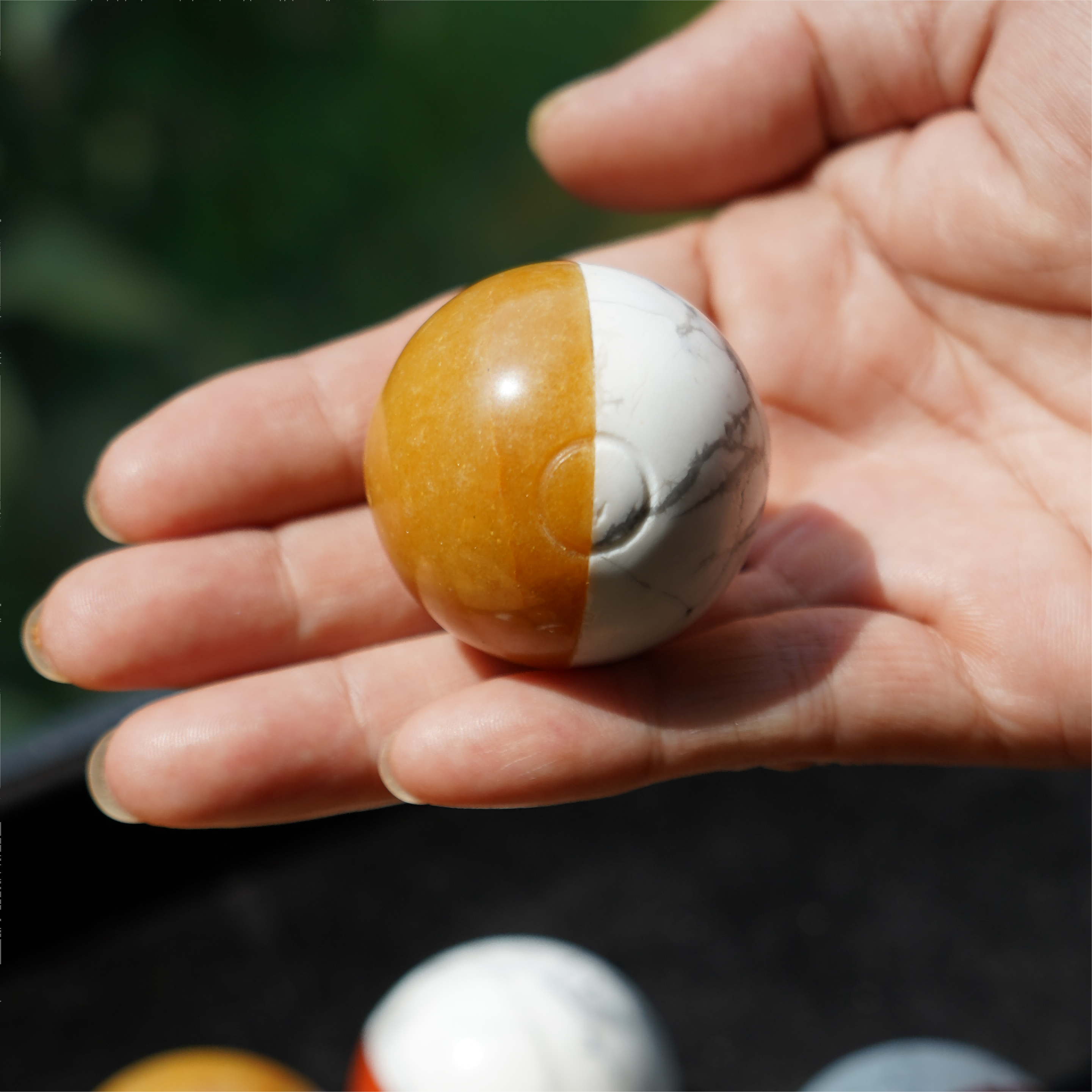 Red Jasper Howlite Crystal Sphere 20-40mm Healing Orb