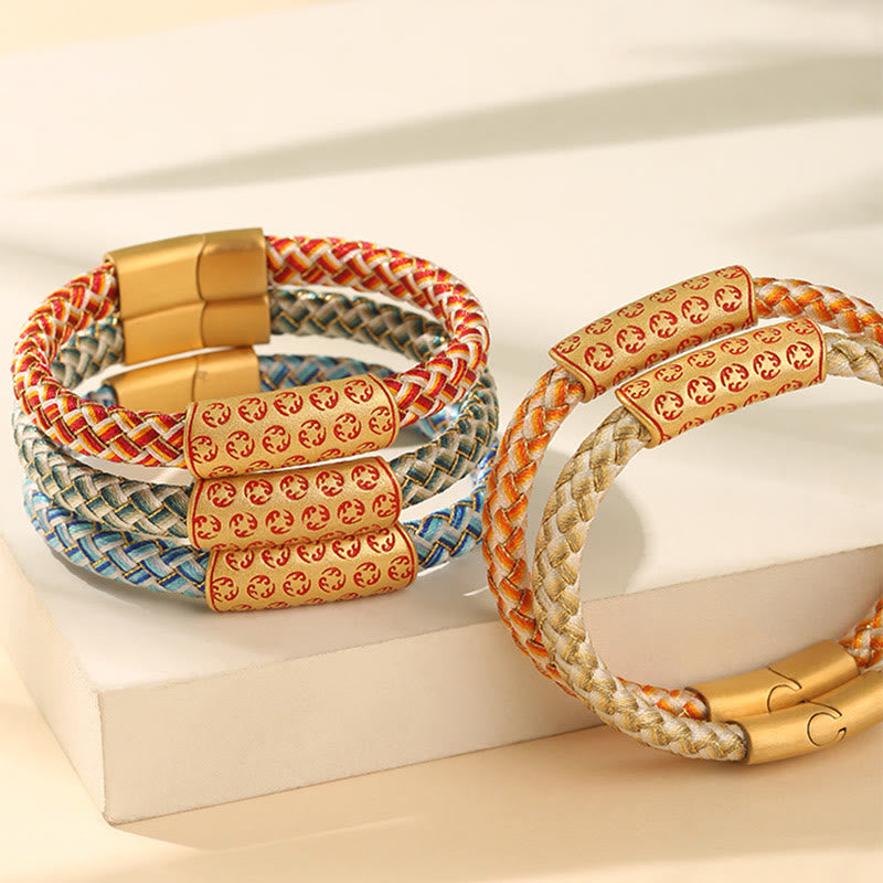 Glücksarmband „Red String“ 16 cm mit Diamantknotenschnalle