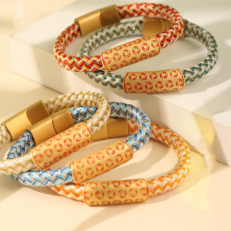 Glücksarmband „Red String“ 16 cm mit Diamantknotenschnalle