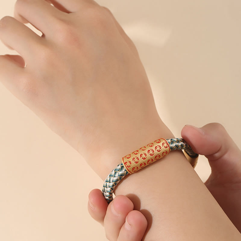 Glücksarmband „Red String“ 16 cm mit Diamantknotenschnalle