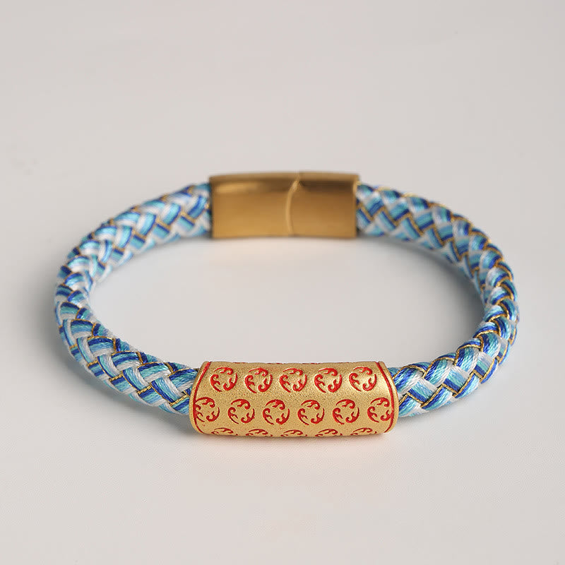 Glücksarmband „Red String“ 16 cm mit Diamantknotenschnalle